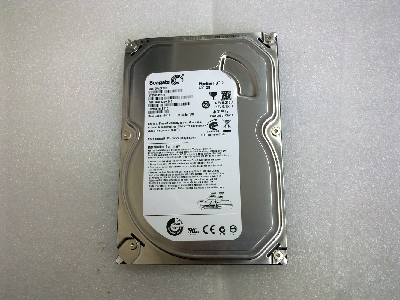 Seagate 3.5 500GB Slim Sata HDD